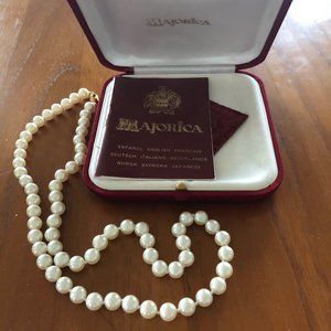Majorica Pearls necklace and earrings set